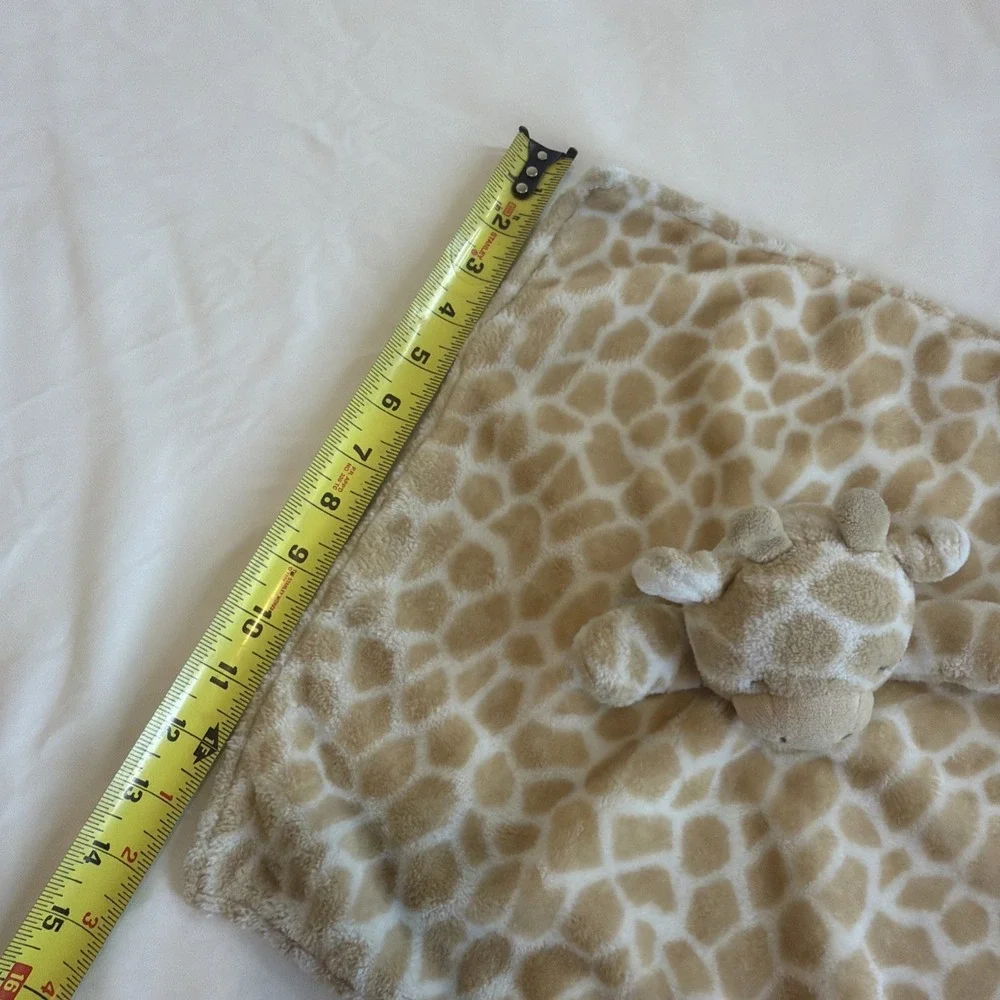 Carters Giraffe‎ Security Blanket Lovey Plush With Pacifier Holder Beige